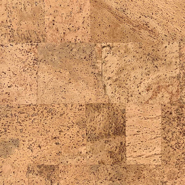 Thick cork wall tile for acoustics